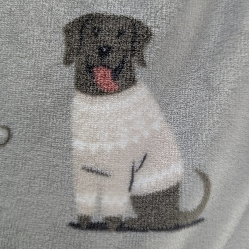 Winter Dog Print Various Breeds Sweaters Plush Throw Blanket 60